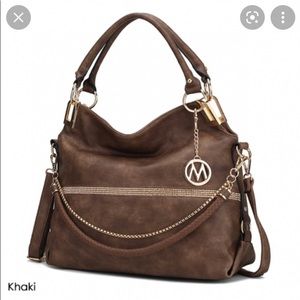 MKF Khaki Twister Hobo bag